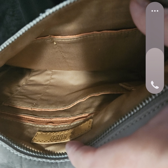 HOBO Silver Leather Cambel Crossbody Bag - Picture 5 of 8